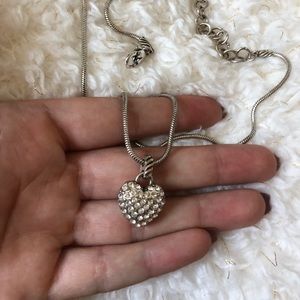 Reversible heart necklace